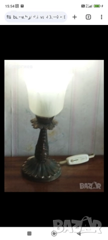 Полилей за стена.Стара газена лампа.Нощни лампи., снимка 6 - Полилеи - 39587822