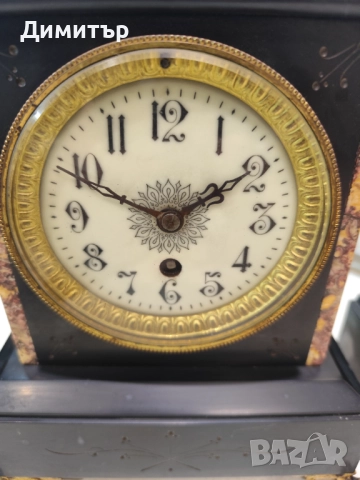 Каминен Френски часовник, снимка 9 - Антикварни и старинни предмети - 52924189