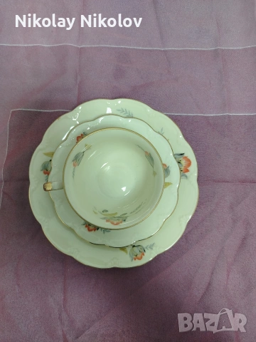 троен порцеланов сет , снимка 6 - Чаши - 53479910