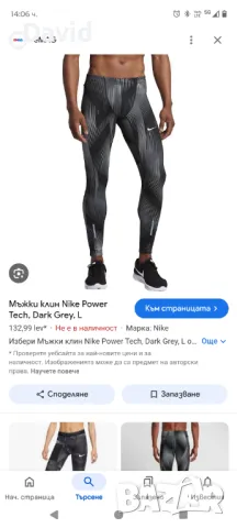 Оригинален мъжки клин Nike Power Tech, снимка 6 - Спортни дрехи, екипи - 49421808