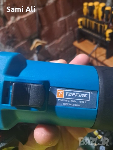 Продавам ъглошлайф (флекс) Topfine в отлично техническо състояние. Маш, снимка 5 - Други инструменти - 53670025