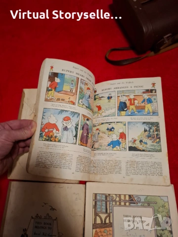 The Rupert Book 1947, 1948, 1949, 1951 Daily Express колекционерски стари детски книги, снимка 3 - Художествена литература - 53296664