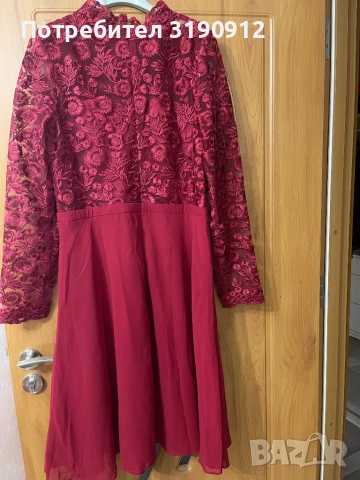 Бордо червена рокля на Чичи-Лондон, снимка 4 - Рокли - 52792603