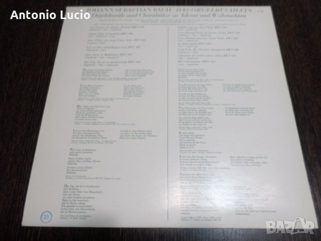 J.S.Bach - Orgelbuchlein BWV 613,614,615,616,640,...- 4 LP', снимка 2 - Грамофонни плочи - 36025323
