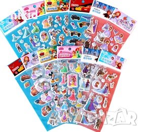 3D София Принцеси лист самозалепващи лепенки ръчна изработка декорация и др., снимка 3 - Други - 41377363