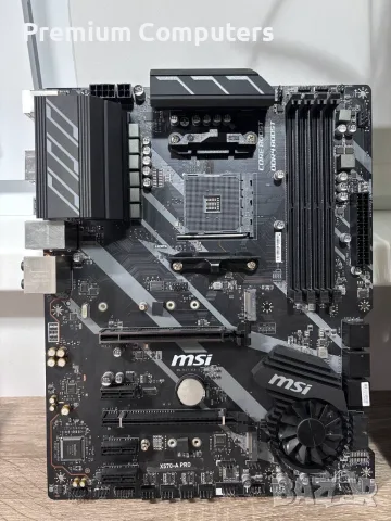 Дънна платка MSI X570-A PRO (Socket AM4, PCIe 4.0, M.2) – Отлично състояние, снимка 3 - Дънни платки - 56240508