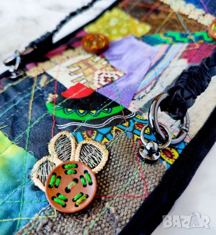 Дизайнерска чанта мозайка, снимка 11 - Чанти - 41337623