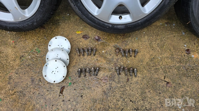 Peugeot / Citroen 5 броя джанти 17 цола 5х108 с болтове Пежо Ситроен, снимка 5 - Гуми и джанти - 53067863