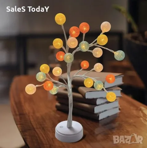 Декоративно светещо дръвче, 44см, 1бр, снимка 1