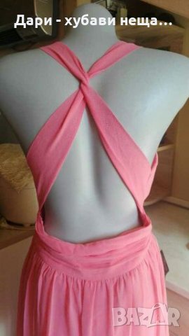 Разкошна дълга розова рокля СУПЕР ПРОМОЦИЯ👗💕40 р-р М👗💕арт.394, снимка 11 - Рокли - 29933858