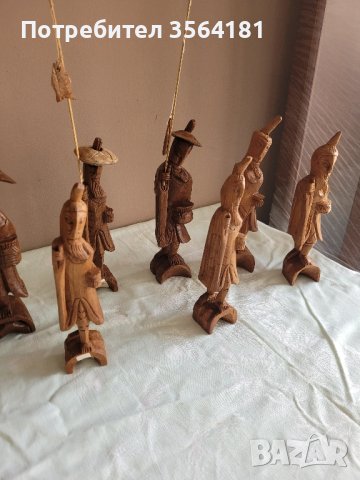 дървени статуетки на рибари, снимка 8 - Статуетки - 42027916