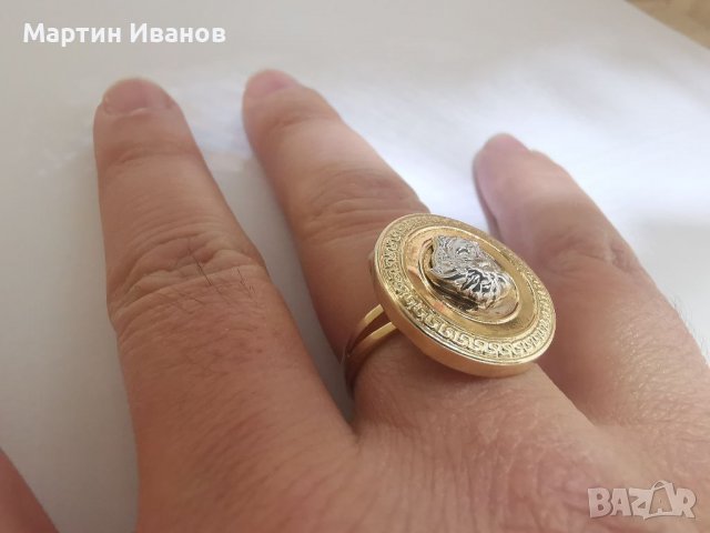 Златен пръстен версаче , снимка 8 - Пръстени - 38865996