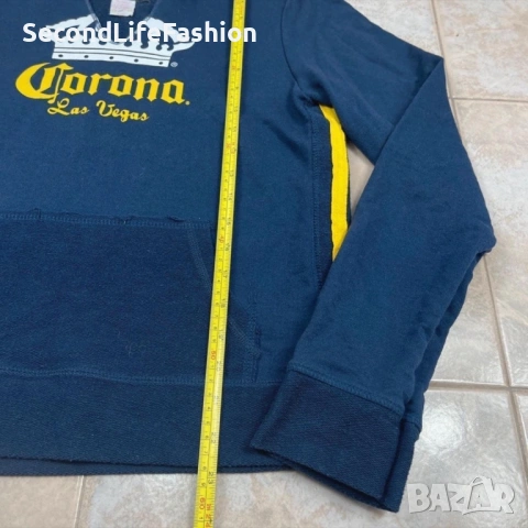 Дамска блуза с качулка  Corona Extra Las Vegas Vintage, размер S, снимка 3 - Блузи с дълъг ръкав и пуловери - 53101984