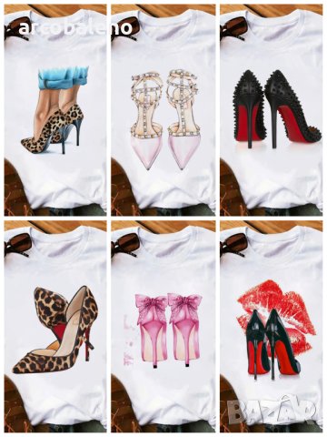 Пролетно-лятна дамска тениска със собствен дизайн, 6цвята