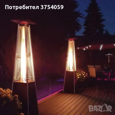 Газов отоплител-чадър 13 kW, 227 см – външен газов отоплител с калъф и защити + маймунка , снимка 4 - Отоплителни печки - 53096879