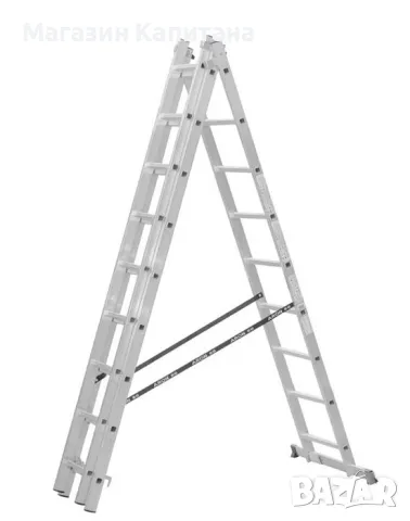 Трираменна алуминиева стълба 3х8 и 3х10 стъпала Арон България, снимка 4 - Други машини и части - 49857694