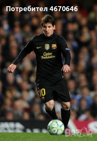 Футболна тениска Barcelona Lionel Messi Black , снимка 3 - Футбол - 53852622