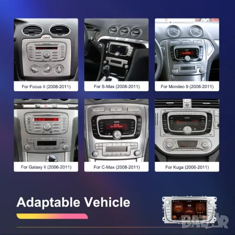 Мултимедия за FORD Focus, Android, Навигация, двоeн дин, FORD Galaxy, Kuga, Mondeo, S-Max, C-Max, снимка 6 - Аксесоари и консумативи - 38795566