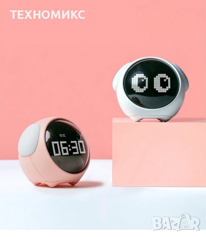 Детски будилник, двойна аларма, нощна светлина с регулируема яркост,, снимка 8 - Детски - 51543956