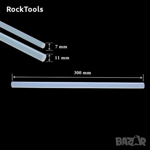 Силиконови пръчки 7х300мм / 11х300мм. за пистолет за топло лепене, снимка 3 - Други инструменти - 35723092