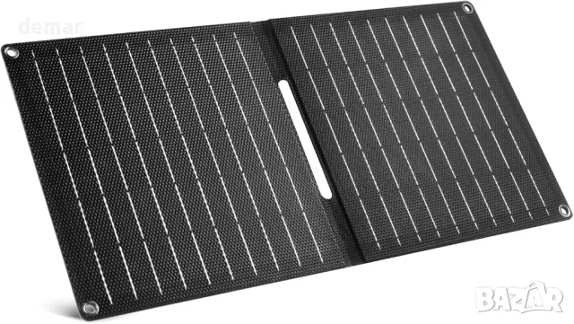 ELECAENTA 15W ETFE соларен панел, зарядно устройство 2 USB порта (USB-A/USB-C), IP68, 450 грама, снимка 1