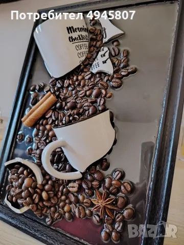 3D картина "Morning checklist ✓COFFEE, снимка 2 - Картини - 56072467