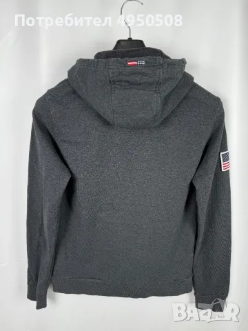 U.S. Polo Assn. Памучна блуза с качулка, размер S, снимка 7 - Суичъри - 56091106