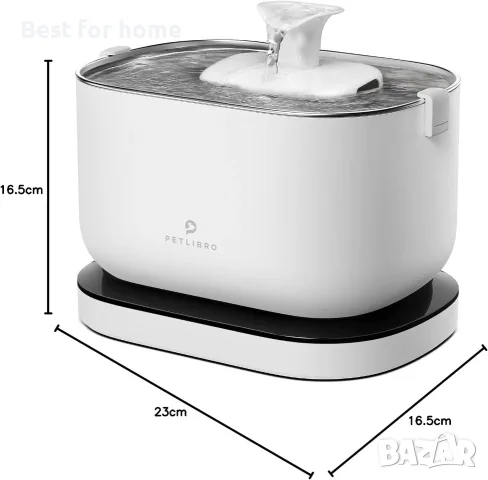 PETLIBRO Dockstream 2.5L безжичен котешки фонтан, снимка 10 - Други стоки за животни - 56405059