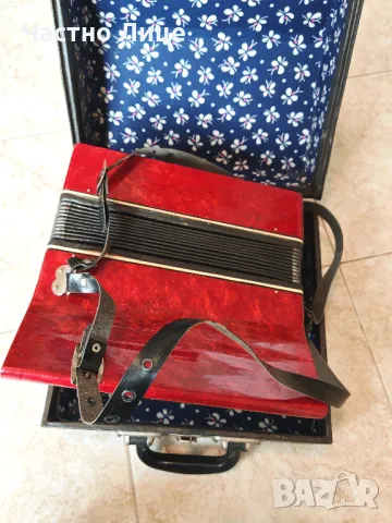 Оригинален Руски Соц СССР Акордеон Малыш 12 баса , снимка 3 - Акордеони - 50377436