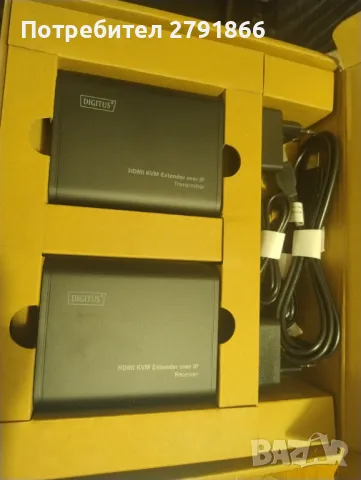 HDMI KVM удължител през IP 120 метра, комплект Марка: Digitus, снимка 3 - Мрежови адаптери - 47519903