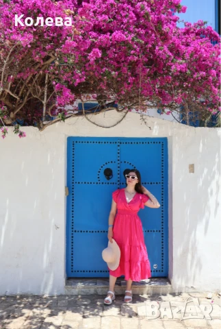Лятна цикламена рокля, снимка 1
