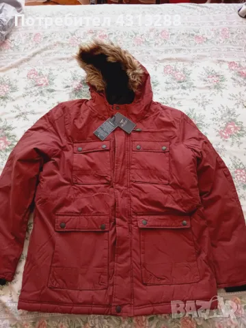 MORLEY Бордо зимно яке Л размер, снимка 2 - Якета - 48325682