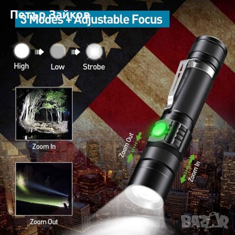 Акумулаторни фенерчета BUCASA S2500, снимка 4 - Друга електроника - 40511913