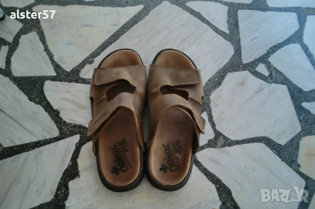 Мъжки чехли Rieker №40, снимка 3 - Мъжки чехли - 51090237