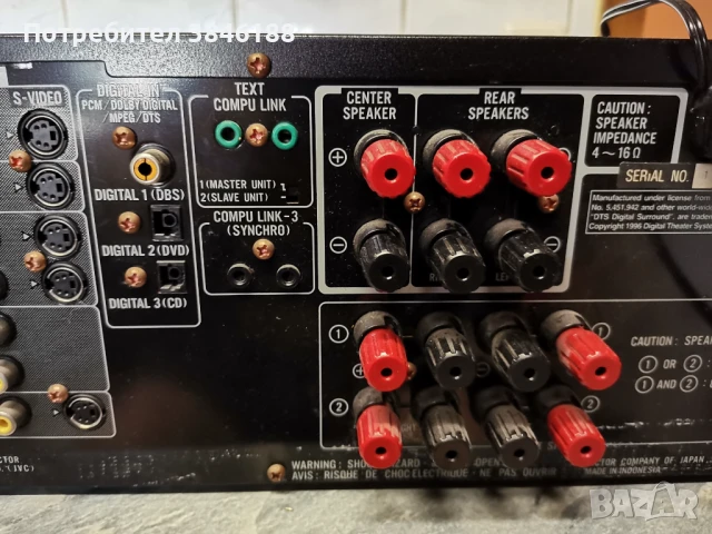 JVC RX-888R Dolby Digital DTS Receiver, снимка 12 - Ресийвъри, усилватели, смесителни пултове - 50540868