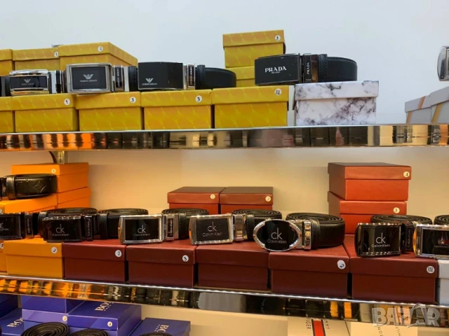 колани от естествена кожа в кутия louis vuitton guess fendi hermes , снимка 6 - Колани - 50999390