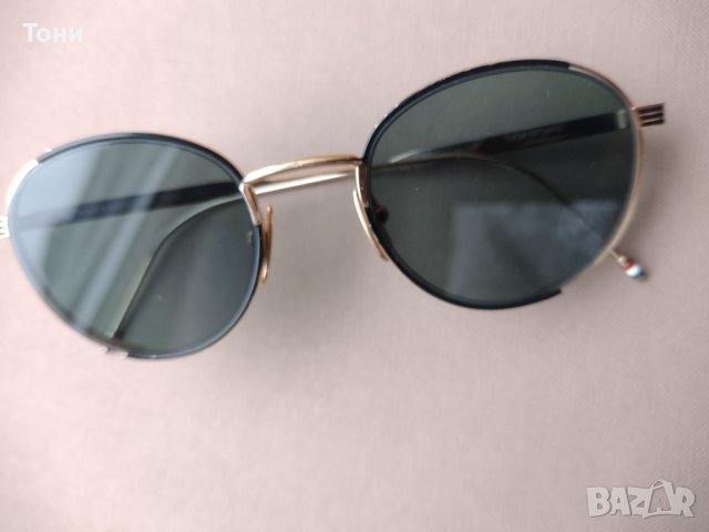 Слънчеви очила Thom Browne - TB-106-50 (A-BLK-GLD) Made in Japan, снимка 6 - Слънчеви и диоптрични очила - 42538953