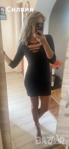 Черна къса рокля, снимка 2 - Рокли - 34108820