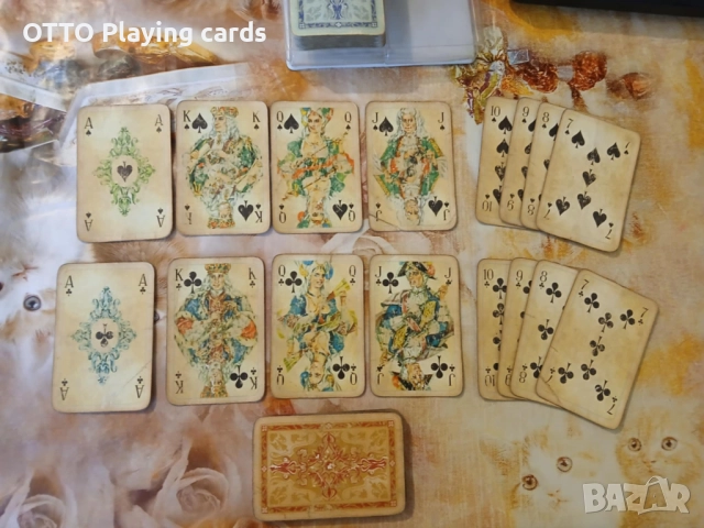 Стари карти за игра ROKOKO 160, немски оригинал COEUR DDR, снимка 6 - Карти за игра - 51160903
