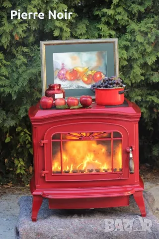 Френска чугунена печка на дърва 