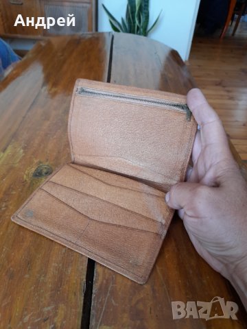 Стар кожен портфейл,портмоне #6, снимка 3 - Антикварни и старинни предмети - 33854012