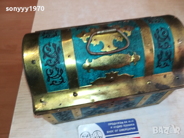 50 ZIGARREN 40-СТАРА МЕТАЛНА КУТИЯ ОТ ЦИГАРИ-АНТИКА ВНОС ГЕРМАНИЯ  1703241441, снимка 2 - Антикварни и старинни предмети - 44806372