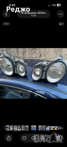 Фарове с ксенон w208 clk kompressor 