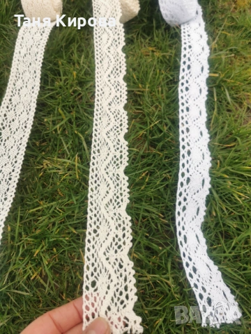 Плетена, памучна дантела, снимка 5 - Други ценни предмети - 53782993