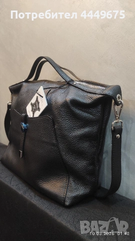 Нова дамска чанта от естествена телешка кожа, снимка 4 - Чанти - 53775703