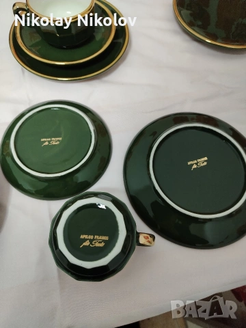 Порцеланов сервиз Vintage Apilko Green Gold , снимка 7 - Сервизи - 53330947