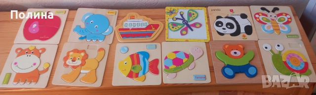 Дървени образователни играчки - пъзели, сортери, снимка 7 - Образователни игри - 52755147