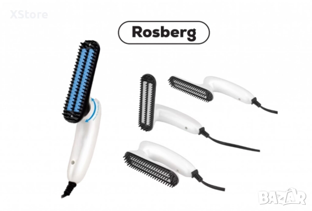 Гребен, преса за коса и брада електрически, 13W, 160 °C, сгъваем, Бял, снимка 5 - Преси за коса - 52593740