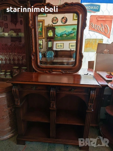 Класически шкаф/конзола с огледало 