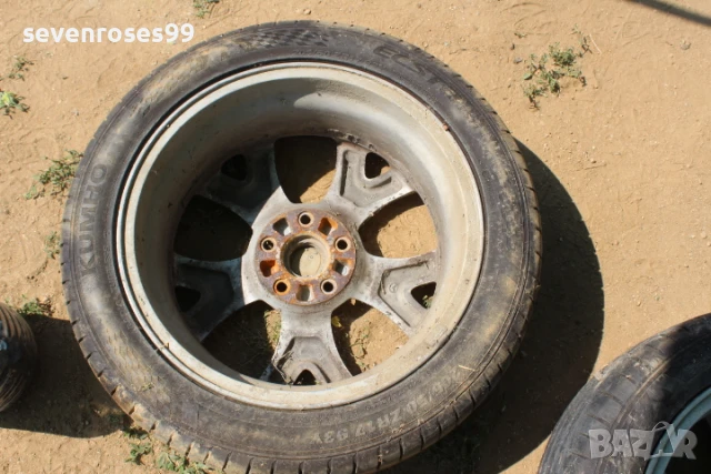 Лети джанти с летни гуми Мазда 3 2008 2.3i 158hp Mazda 3 седан 4броя 205 50 17  , дот4919 et52.5 6.5, снимка 7 - Гуми и джанти - 50659933
